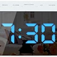 kieyeeno Reloj Despertador Digital Espejo, LED Alarma de Espejo Portátil...