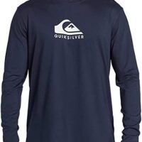 Quiksilver Solid Streak Long Sleeve Rashguard Surf Shirt Camisa de...