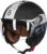 Casco Abierto Personalizado Motocicleta Medio Casco Retro Aprobado Dot/ECE Casco Scooter Transpirable con Visera Moped Jet Half-Helmet para Hombres y Mujeres