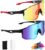 FAOKZE 2 Gafas Polarizadas y Cortaviento para Bicicleta, Gafas de Ciclismo para Hombre Mujer, Protección UV400 – Ideal para Ciclismo,Motociclismo,Correr,Esquí,Béisbol,Montañismo,Pesca etc.
