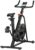 HOMCOM Bicicleta Estática Bicicleta de Fitness Ciclo Indoor Resistencia Ajustable con Asiento y Manillar Ajustables en Altura Pantalla LCD Pulsómetro y Ruedas Carga 110 kg 110x52x105-120 cm Negro