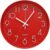 JZK 30 cm Moderno Gran número Redondo Reloj de Pared silencioso Rojo, no Ticking Cuarzo Reloj de Pared para Dormitorio, Sala Estar Oficina, salón Clase, Simple Cocina Reloj Pared Funciona con Pilas