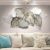 LBXKE – Hoja de plata creativa, decoración de pared de metal, decoración de pared de metal, oficina en casa, decoración de dormitorio, sala de estar, decoración de 143 x 60 cm, 56 x 24 pulgadas