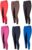PFIFF 102290 Thea-Pantalones de equitación para Mujer, Piel sintética, Ribete Completo, Color Azul Medio-Negro 36
