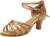 riou Zapatos de Baile Latino con pedrería para Mujer Negro Vintage Cremallera LateralDance Square Shoes Calzado Fondo Suave y Comodo Zapatos de princesa Plata Oro 35-43