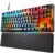 SteelSeries Apex Pro TKL teclado gaming HyperMagnetic – Teclado gaming – El teclado más rápido del mundo – Accionamiento ajustable – Esports TKL – RGB – Teclas PBT – USB-A – Teclado americano (QWERTY)