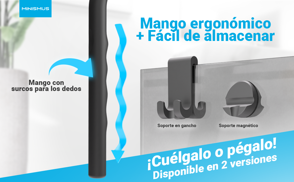extractor de ducha para un baño limpio, diseño universal y hermoso