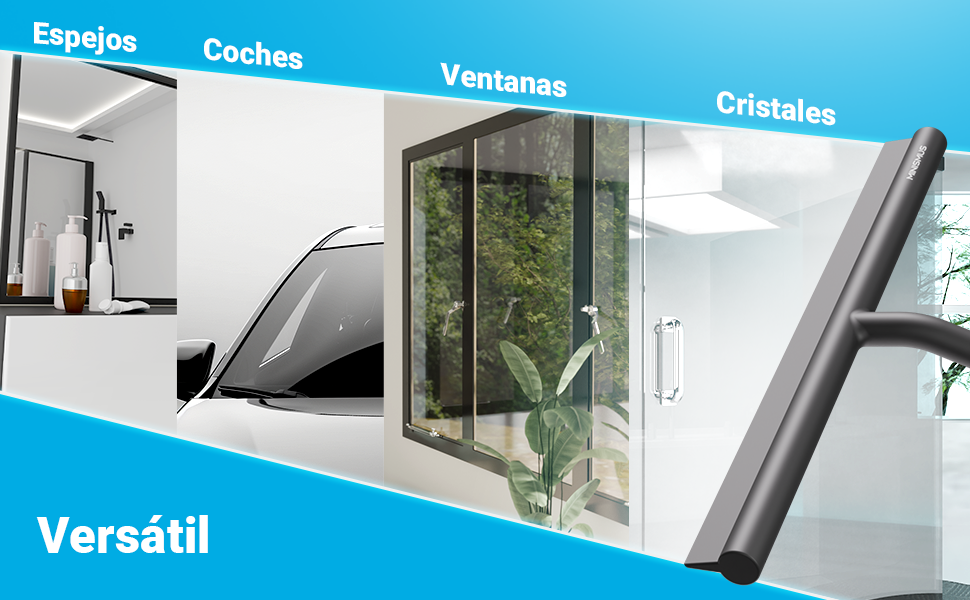 limpia mamparas ducha limpiacristales extensible aragan para suelos