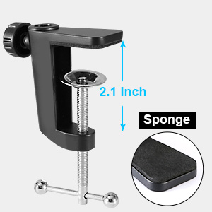 Brazo Microfono, Soporte Microfono Ajustable Profesional con Adaptador
