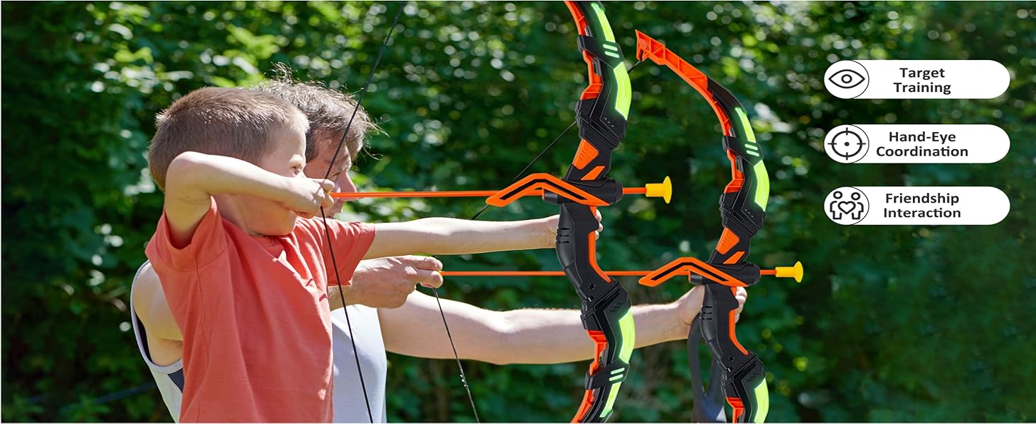 arco y flechas tiro con arco juguetes niños 4 5 6 7 8 años