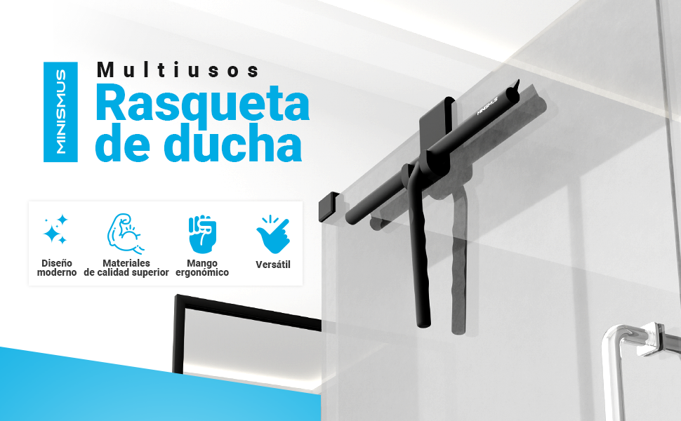 limpiaparabrisas limpio y hermoso para el baño