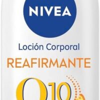 NIVEA Q10 Loción Corporal Reafirmante (1 x 400 ml), crema hidratante corporal para piel normal, crema reafirmante corporal con Collagen Boost Complex y 99,5% de Q10 puro