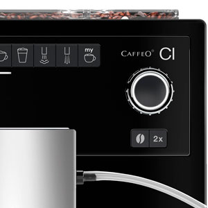 cafetera automatica melitta ci de color negro, cafetera con molinillo integrado, fácil de usar