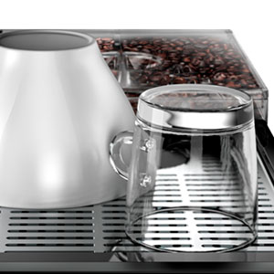cafetera automatica melitta ci de color negro, cafetera con molinillo integrado, fácil de usar