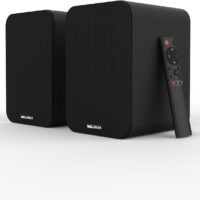 Belson Altavoces 2.0 Activos Ultimate 3 | Bluetooth 5.0 | 60W de Potencia RMS | Volumen Ajustable Agudos y Graves | Conexiones RCA | Entrada óptica | Puerto USB | DSP | Mando a Distancia.