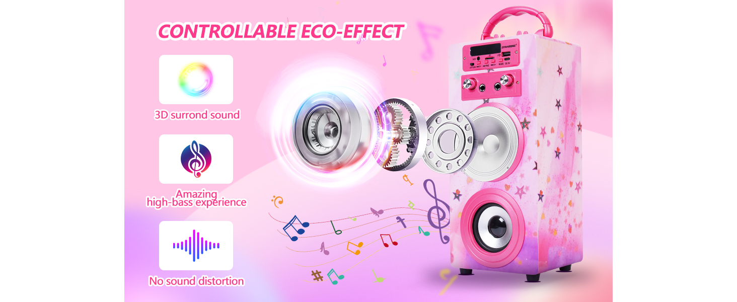 Altavoz karaoke para niños