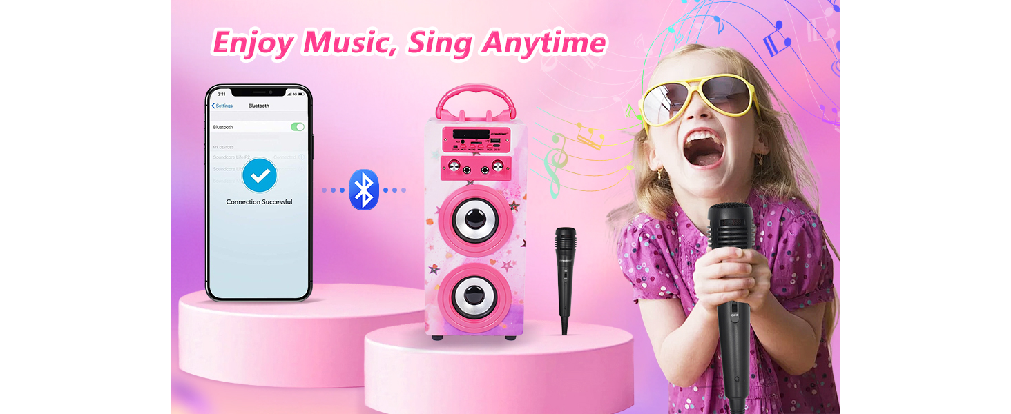 Altavoz karaoke para niños