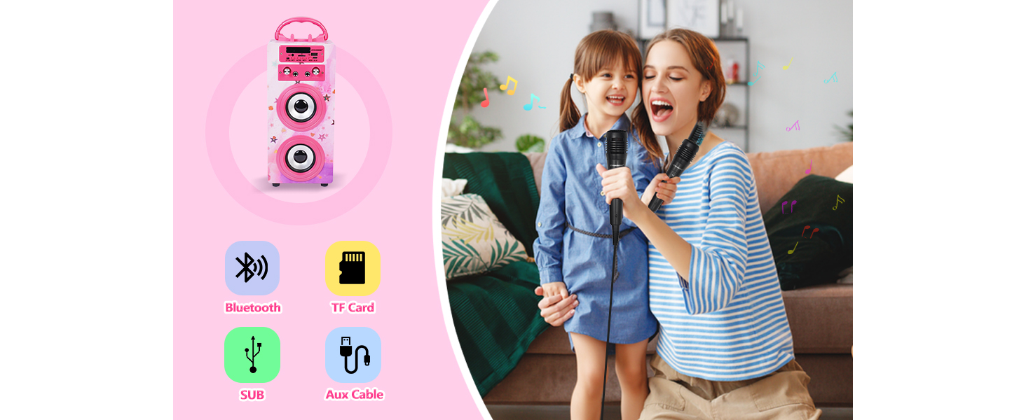 Altavoz karaoke para niños