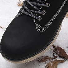 Botas de Nieve Hombre Mujer Cálido Botines Planas Invierno Impermeables Zapatos 