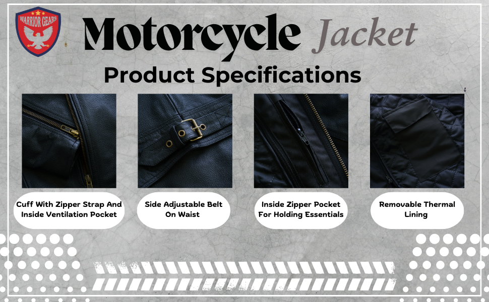 Chaqueta protectora de cuero de la motocicleta para los hombres protectores de espalda impermeable uk vintage