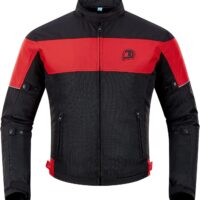 BORLENI Chaqueta Moto Verano Hombre de Malla Respirable Homologada CE Protecciones en Codos y Hombros Nivel 2 - Certificado
