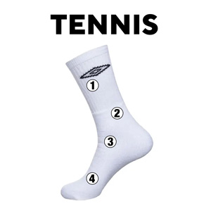 calcetín alto hombre tenis umbro