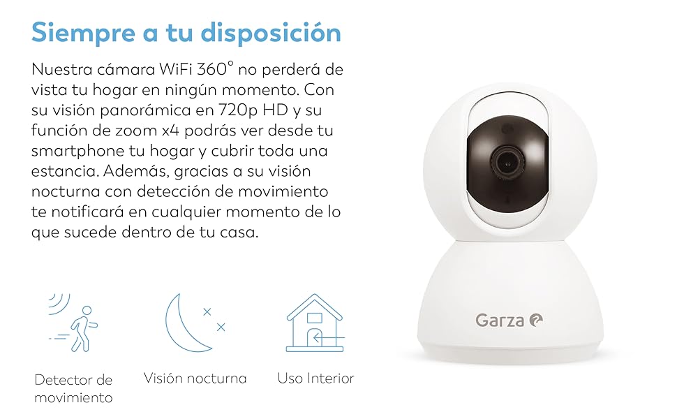 camara inteligente, garza, garza smart, domotica, camara, smarthome, camara, smart, wifi