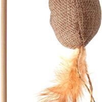 ARQUIVET - Caña para gatos para jugar - Ratón - Gama natural