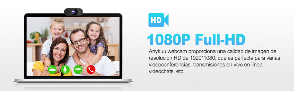 Webcam Full HD 1080P PC