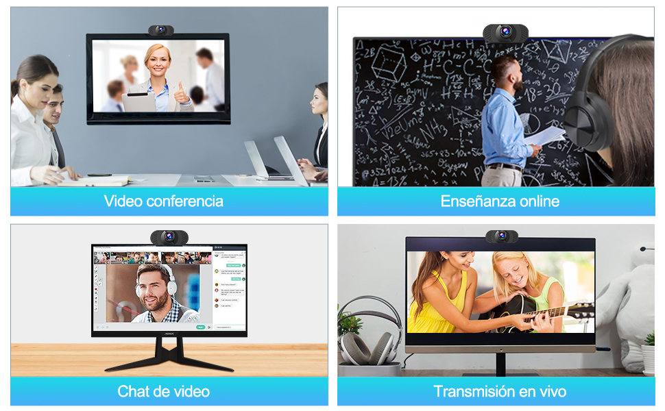 Webcam Full HD 1080P PC