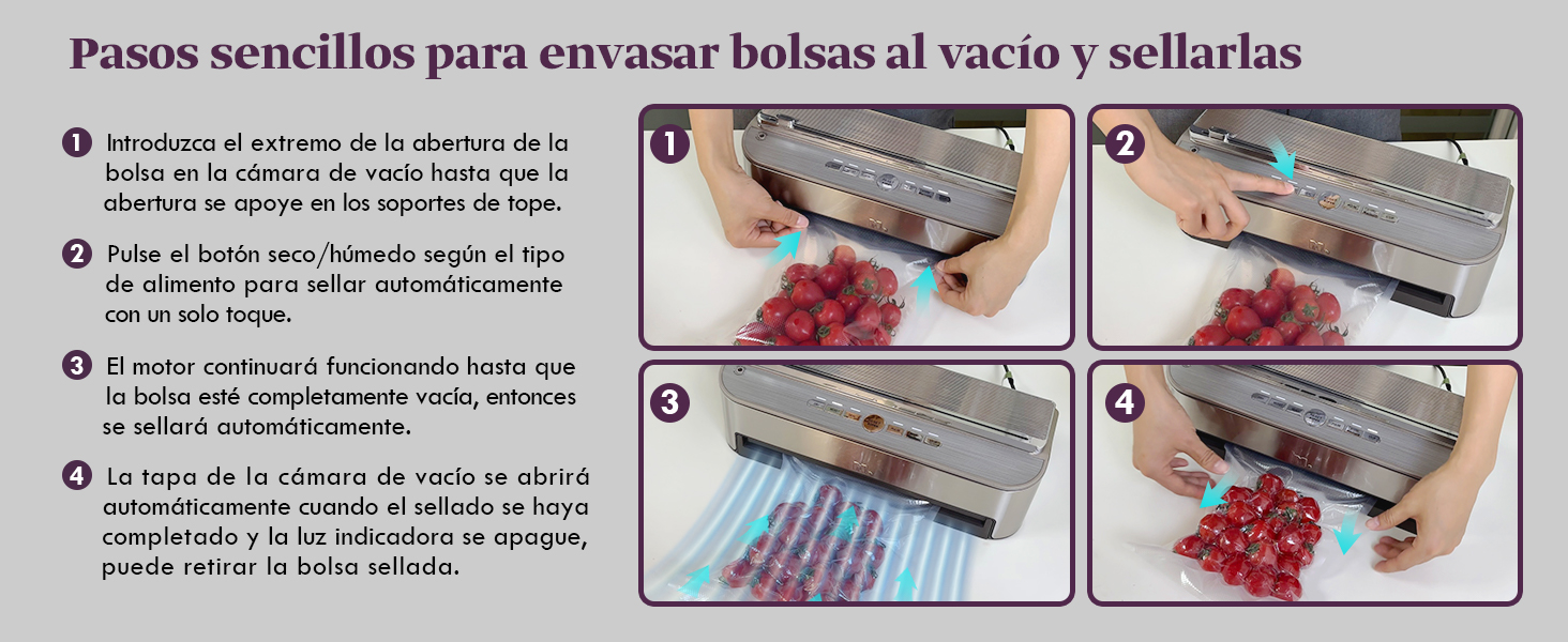 embasadoras vacio alimentos