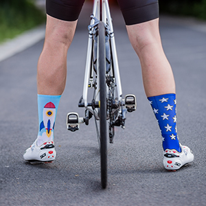 Bicycle, socks, colors, patterns, design