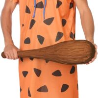 Atosa Disfraz Cavernicola Hombre Adulto Naranja