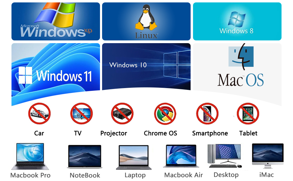 reproductor de cd dvd externo grabador de cd/dvd usb 3.0 portátil pc mac windows 11 drive player