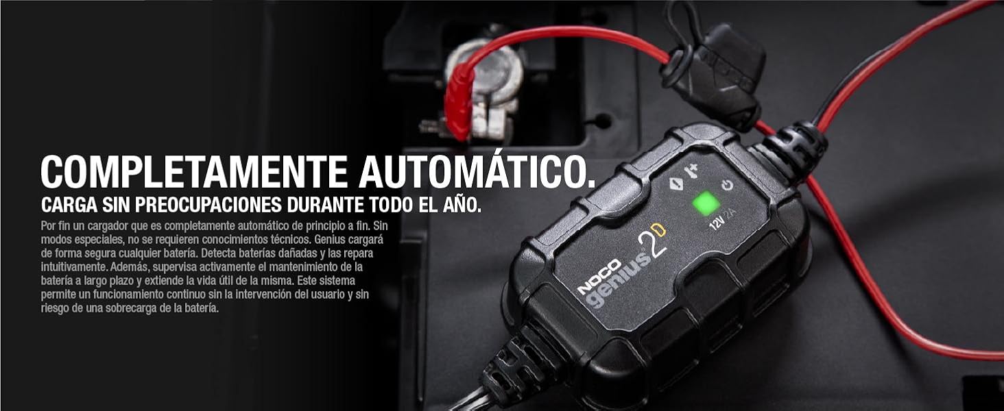 NOCO GENIUS2DEU, 2A 12V cargador de batería a bordo de montaje directo