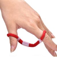 Tiro con Arco Finger Sling Recurve Bow Fingerling, Entrenador Ajustable Clicker Tabs Acolchado Extra cómodo para Accesorios de Tiro de Caza con Arco recurvo al Aire Libre