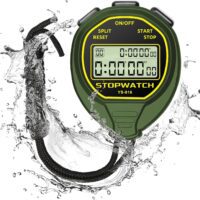 Temporizador resistente al agua, pantalla grande, reloj de parada simple para entrenadores deportivos, natación, correr, entrenamiento, YS-816