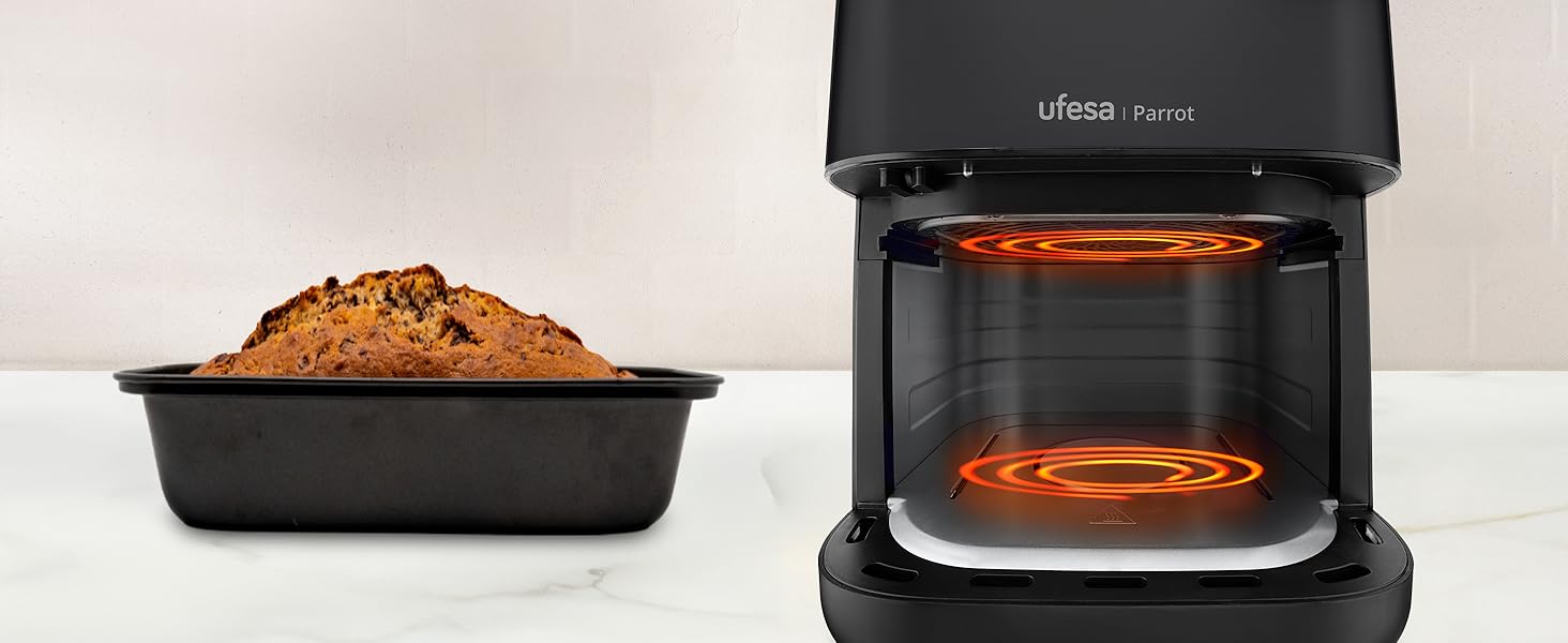 freidora de aire con vapor, freidora sin aceite con vapor, freidora con vapor Ufesa Phoenix