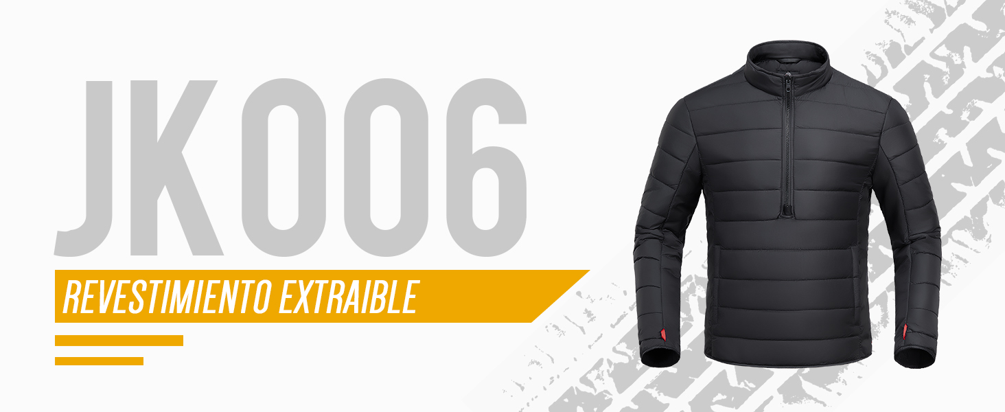 Chaqueta de motocicleta hombres invierno Clima frío Equipo de ciclismo de motocicletas revestimiento