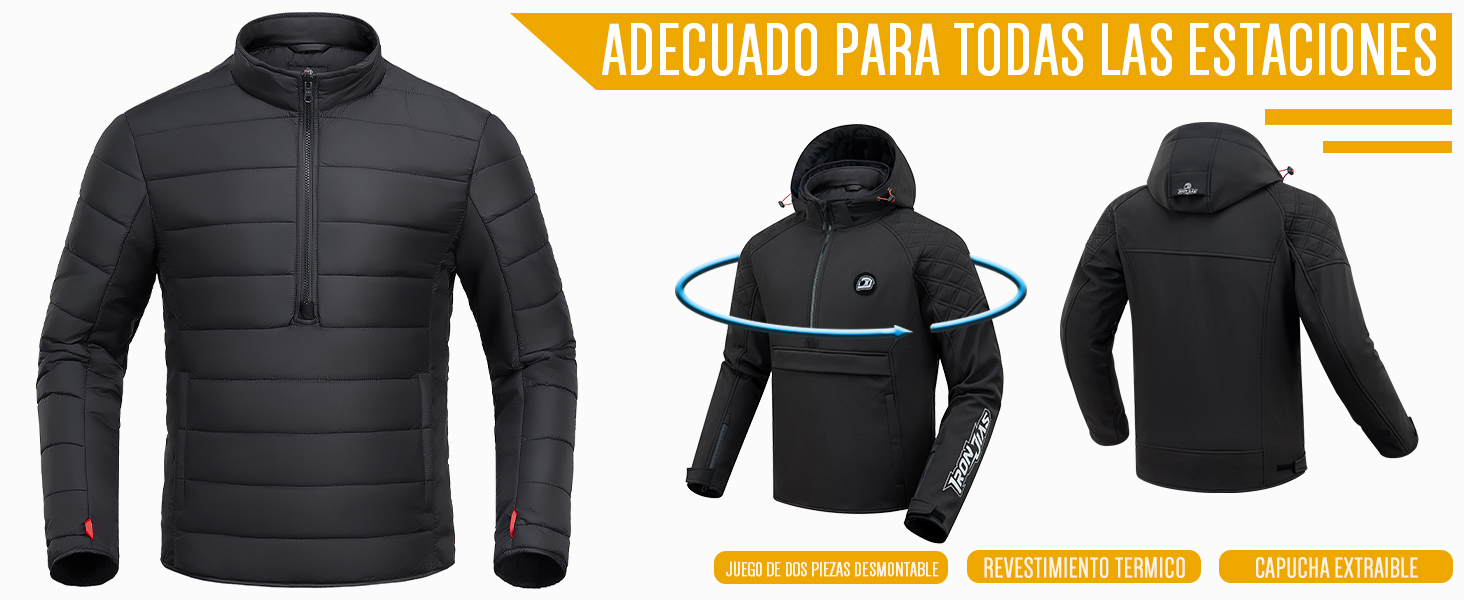 Chaqueta de motocicleta hombres invierno Clima frío Equipo de ciclismo de motocicletas revestimiento