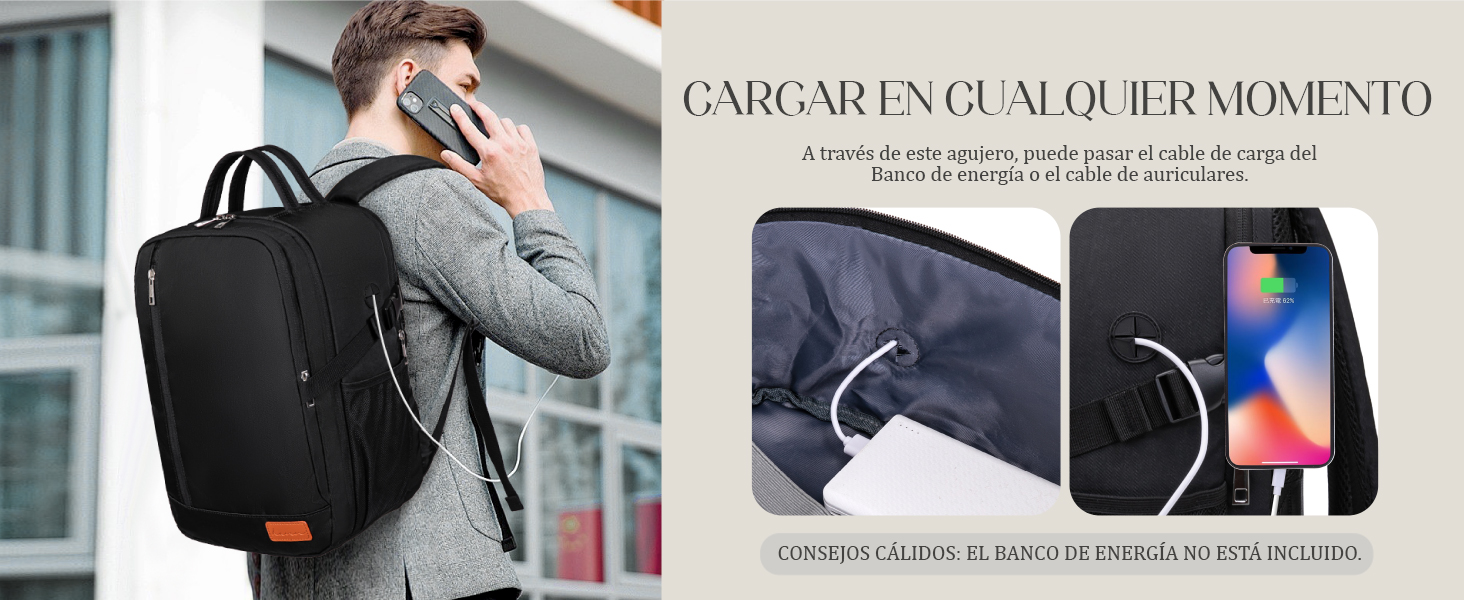 mochila cabina avion