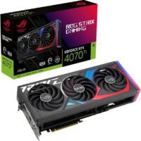 ASUS ROG Strix GeForce RTX 4070 Ti - Tarjeta Gráfica Gaming (PCIe 4.0, 12GB GDDR6X, HDMI 2.1a, DisplayPort 1.4a)