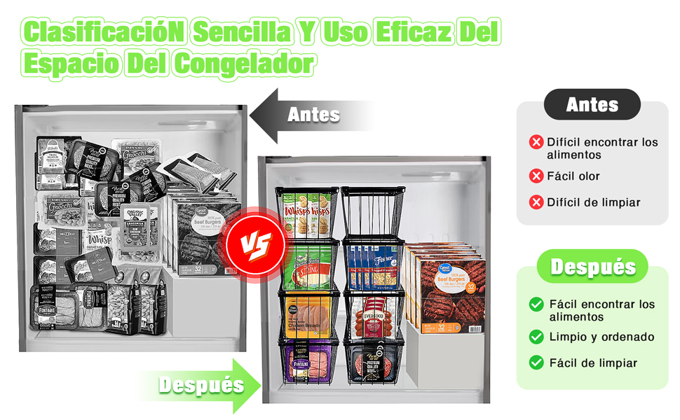 organizador para congelador