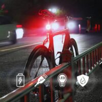 NK Luz Trasera LED Bicicleta – 5 Modos de Luz,...