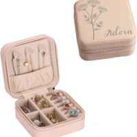 Caja de Joyería Personalizada para Mujer Niñas, Joyero Pequeño de...