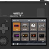 Anbernic RG35XX H - Consola de Juegos portátil Retro, con Salida HDMI para TV, WiFi 5G, Bluetooth 4.2, Pantalla IPS de 3,5”, Sistema Linux, Tarjeta TF de 64 G integrada, 5515 Juegos (RG35XX H-Negra)
