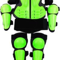 Armadura de motocicleta Equipo de protección Conjunto de la armadura del cuerpo de motocross con almohadilla de rodilla y almohadilla de codo Accesorios de patinaje de seguridad para la armadura para