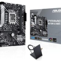 ASUS Prime H610M-A WiFi Intel H610 (LGA 1700) MATX Placa Base con PCIe 4.0, Ranuras M.2 duales, DDR5, Intel 1Gb Ethernet, DisplayPort, HDMI, VGA, Puertos USB 3.2Gen 2, cabeceras direccionables Gen 2,
