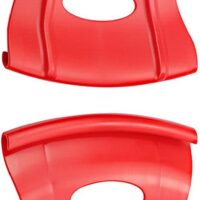 Baceyong Protectores de llanta de instalación de neumáticos de motocicleta, protección de llanta de instalación de neumáticos de motocicleta ATV Quad, rojo