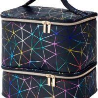 Bolsa de Almacenamiento de Esmalte de uñas, Organizador de Esmalte de uñas 30 Botellas, Bolsa de Suministros para uñas, Estuche de Almacenamiento, Bolsa de Gran Capacidad, Capacidad para 30 Botellas,